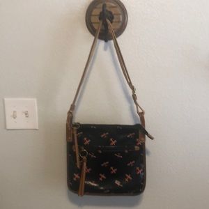 Fossil Airplane Pattern Bag and Wallet